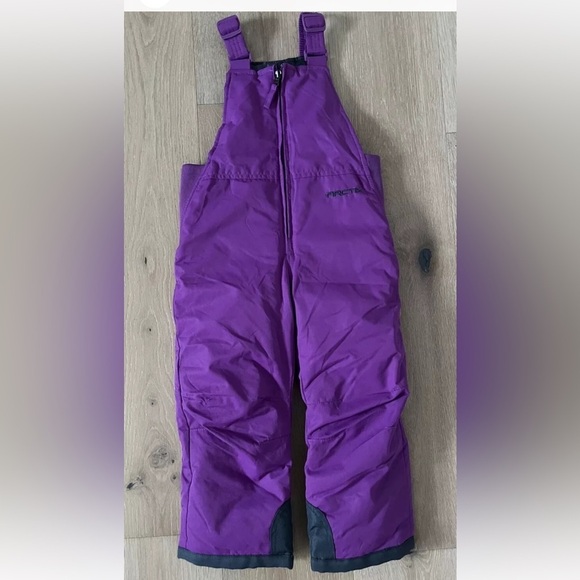 Arctix Kids Insulated Snow Overalls Fuchsia Bib Sz 4T *D4 - Picture 1 of 3